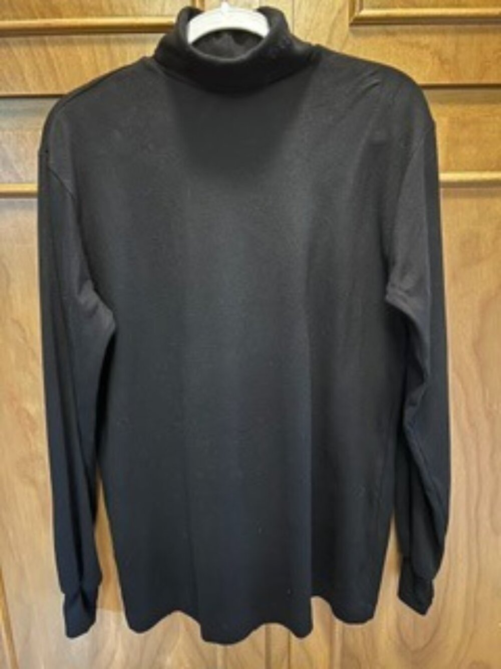 Women's Columbia Sportswear, 100% Cotton Long Sleeve Turtleneck, Black, Large